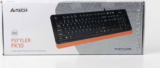 A4Tech Fstyler FK10 Πληκτρολόγιο Αγγλικό US
