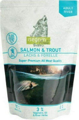 Isegrim Grain Free Wet Dog Food Pouch with Salmon 1 x 410gr