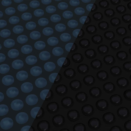 vidaXL Solar Rechteckige Poolabdeckung Poolabdeckung Schwarz/Blau 488 cm aus Polyethylen 488x488cm 1Stück