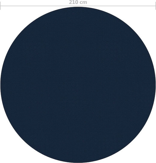 vidaXL Solar Rectangular Pool Cover Pool Cover Black/Blue 210 cm made of Polyethylene 210x210cm 1pcs