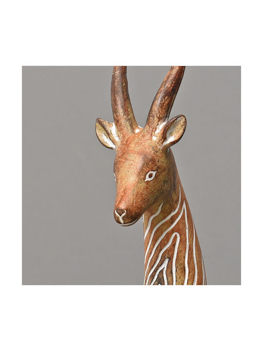 Ravenna Decorative Deer made of Plastic Kogo in Brown 10x8.5x29.5cm 1pcs