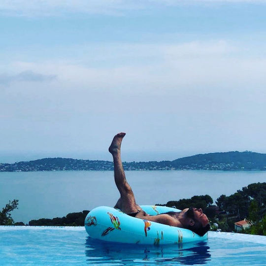 The Nice Fleet Nice Fleet XL Stinson Inflatable Sea Float Turquoise 120x18cm