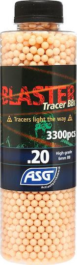 Asg Blaster Tracer Μπίλιες Soft 0,20g 3300τμχ Red 6.0mm
