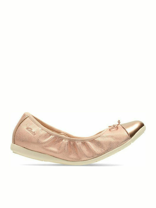 Παιδικές Μπαλαρίνες Einfach Leder Rosa Dance Puff
