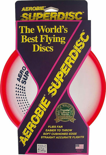 Aerobie Superdisc 25cm Frisbee Plastic Red