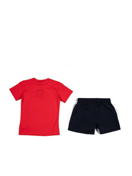 Champion Kinder Set mit Shorts Sommer 2Stück Rot