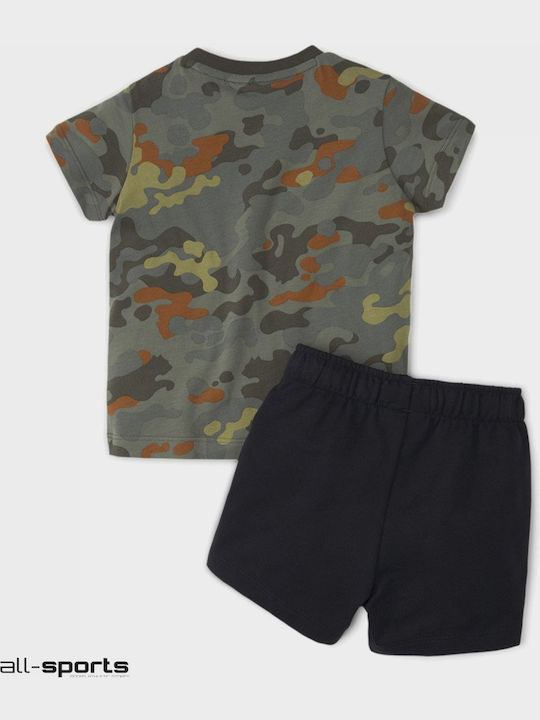 Puma Kids Set with Shorts Summer 2pcs Khaki