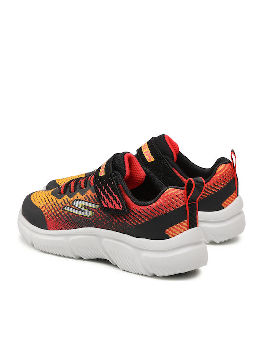 Norvo Kids Sports Shoes Running with Hoop & Loop Closure Orange