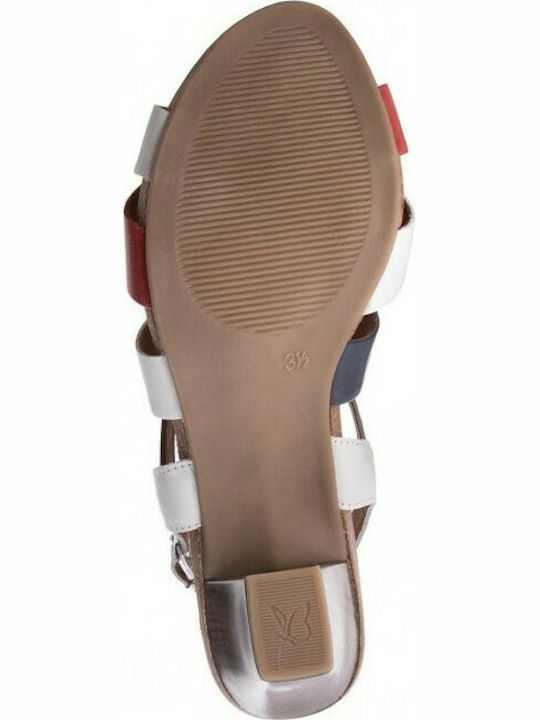 Leder Damen Sandalen Anatomisch in Mehrfarbig Farbe