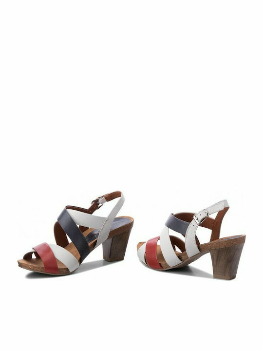 Leder Damen Sandalen Anatomisch in Mehrfarbig Farbe
