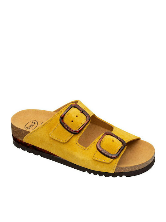 Scholl Women's Flat Sandals In Yellow Colour