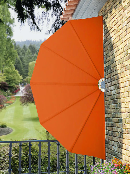 vidaXL Rulou lateral de umbrire Terasă Terracotta x1.6m