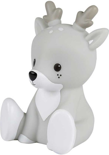 Flow Led Kids Decorative Lamp Fabian Gray 10x9x13.5εκ.