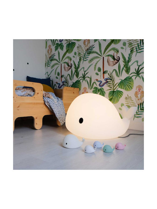 Flow Led Kids Decorative Lamp Moby Green 7.5x4.5x5.5εκ.