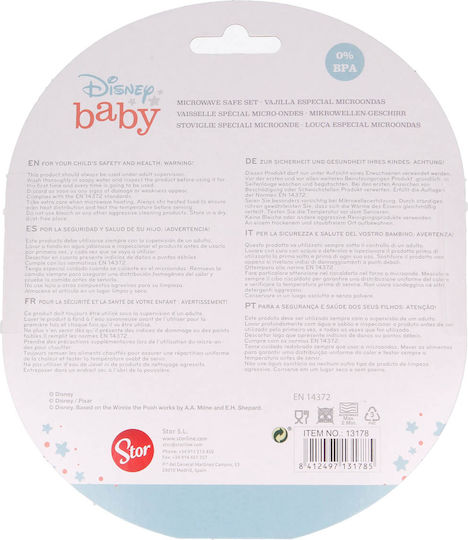 Stor Feeding Set Mickey Mouse made of Plastic Multicolour 2pcs