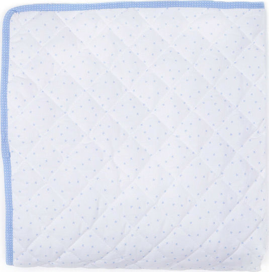 Laura Ashley On the Road Бебешка кувертюра Двулицево Памук Светлосин 100x140см Laura Ashley On the Road Бебешка кувертюра Двулицево Памук Светлосин 100x140см