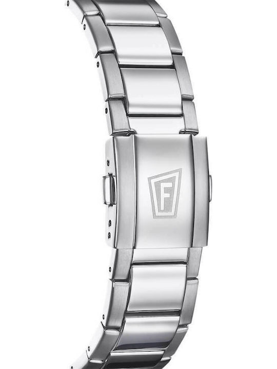Festina Men's Watch 46mm Chronograph Battery with Silver Metal Bracelet