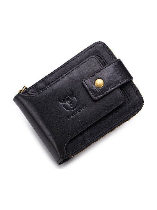 Leather Men's Wallet Classic with RFID Black