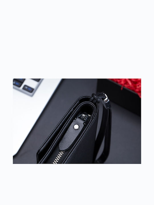 Leather Men's Wallet Classic with RFID Black