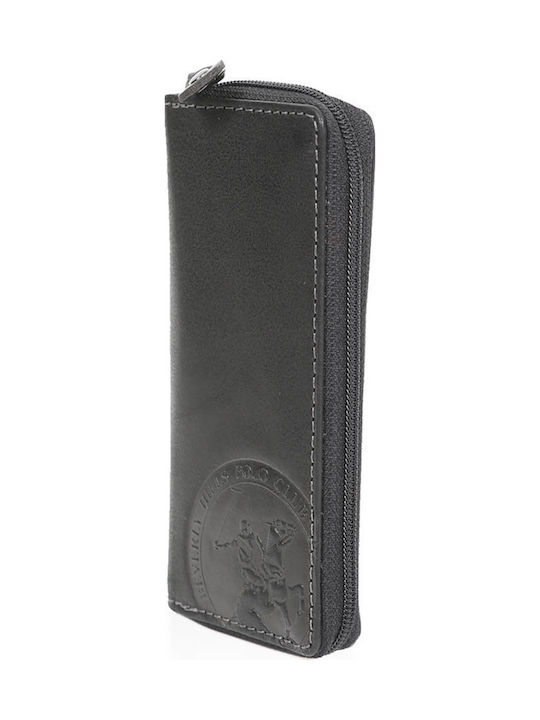 Beverly Hills Polo Club Schlüsselhalter aus Leder Schwarz