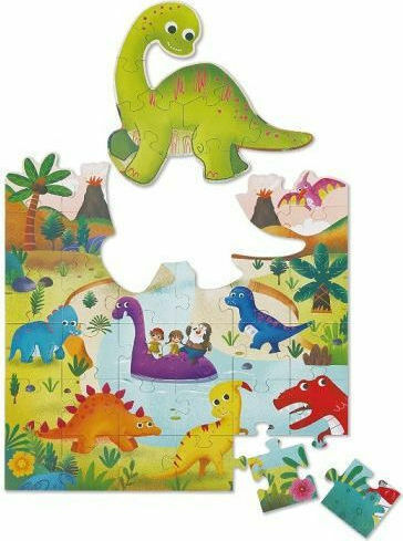 Kids Puzzle Dinosaurs for 3++ Years 45pcs Tooky Toys