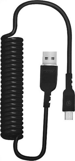 Nafumi NFM-M26 Spirale USB 2.0 auf Micro-USB-Kabel Schwarz 1.5m 1Stück