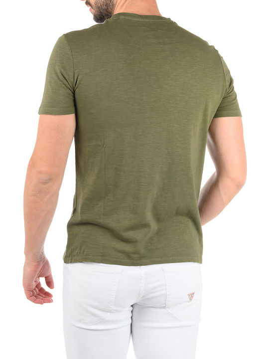 Guess Men's Short Sleeve T-shirt Khaki