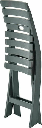 Outdoor Chair Plastic Green 2pcs 44x41x78cm