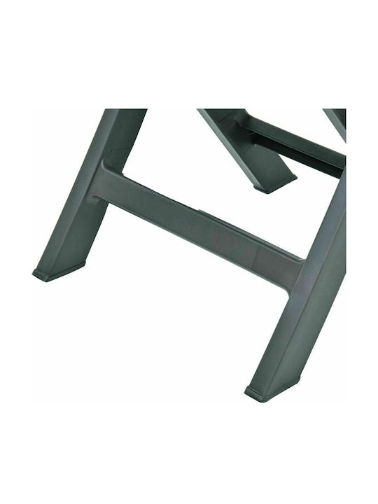 Scaun de exterior Plastic Verde 2buc 44x41x78cm