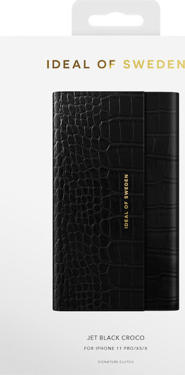 iDeal Of Sweden Signature Clutch Wallet Δερμάτινο Jet Black (iPhone 11 Pro)