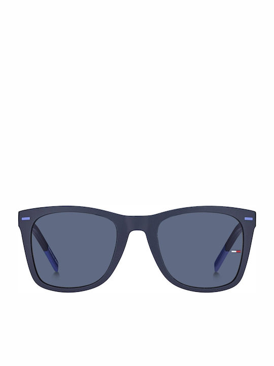 Tommy Hilfiger Men's Sunglasses with Navy Blue Plastic Frame and Blue Lens 7558567