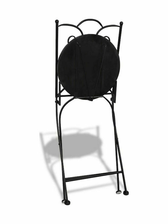 Outdoor Chair Metallic Bistro Terracotta 2pcs 37x44x89cm