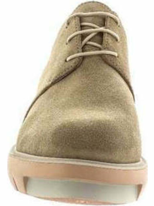 Marta Women's Leather Flatform Oxfords Green