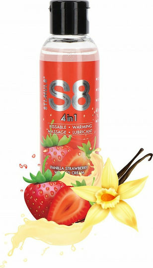Stimul8 S8 4 in 1 Dessert Lube Λιπαντικό Νερού για Μασάζ Strawberry 125ml