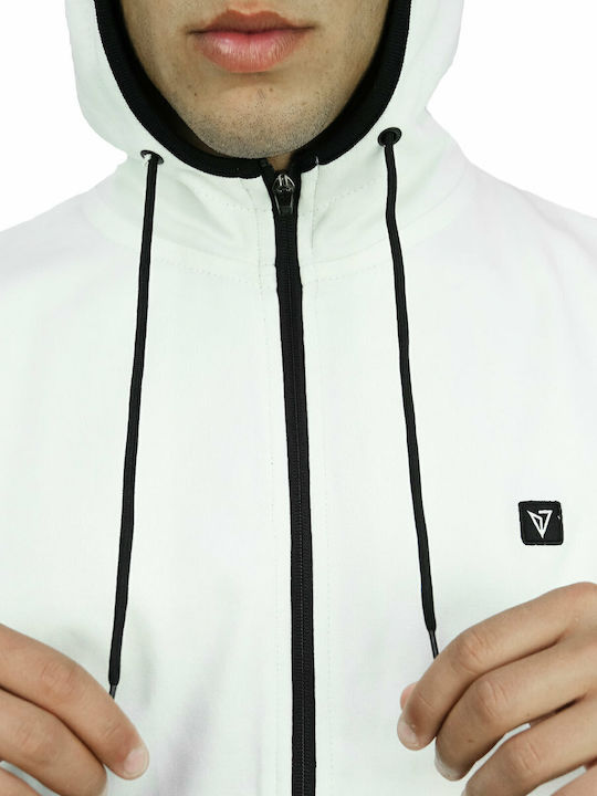 Men's Sweatshirt with White Hood