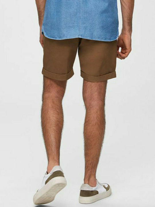 Selected Men's Shorts Chino Brown