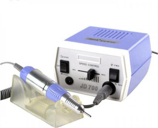 JSDA JD700 Nail Drill Power 35W Purple with Pedal with 30000 Rotations per Minute