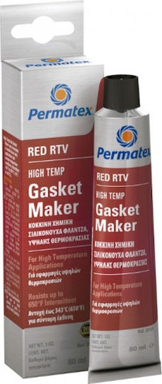 Permatex 81160 Фланцово лепило Високотемпературни Червено 85мл 1бр