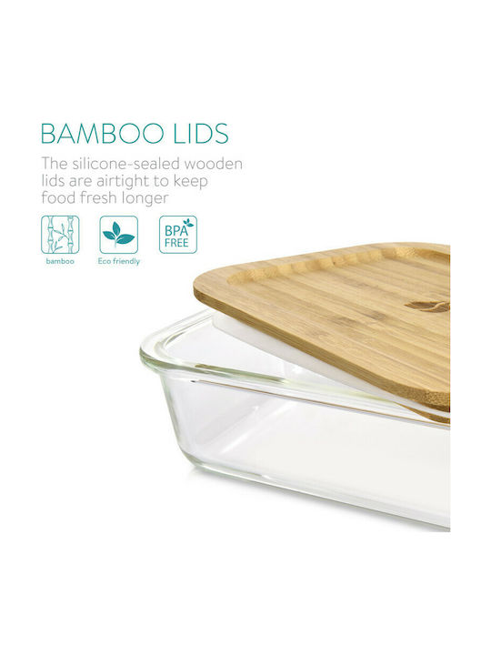 Navaris Lunchbox Glas Beige 3Stück