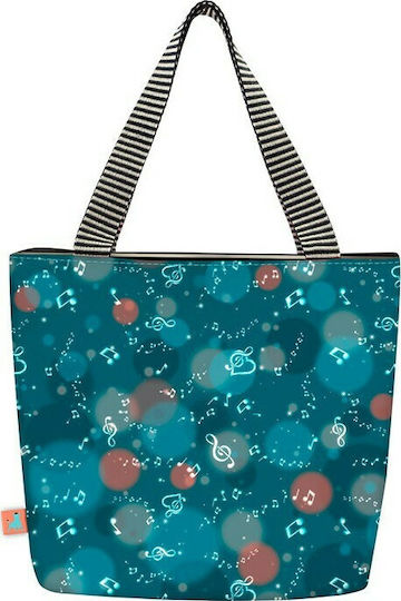 Santoro School Insulated Shoulder Lunch Bag 10lt Turquoise Gorjuss