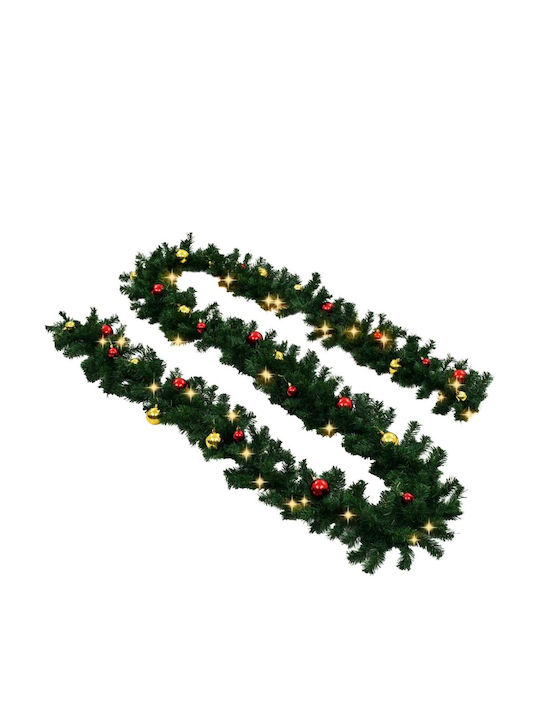 vidaXL Lighted Christmas Garland Green 500cm 1pc