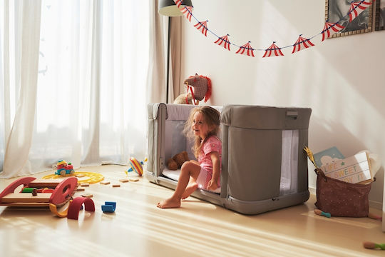 Chicco Λίκνο Next2Me Forever με Στρώμα, Πλαϊνό Άνοιγμα και Ρόδες Moon Grey