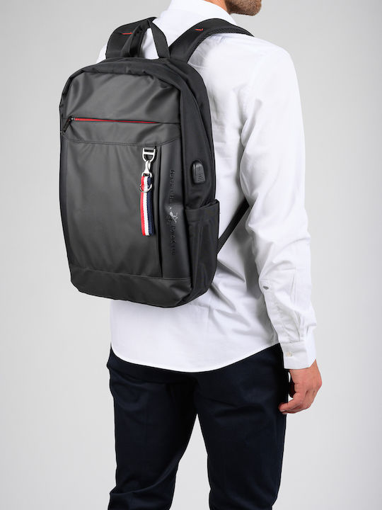 Beverly Hills Polo Club Backpack Αδιάβροχο 22lt Μαύρο Beverly Hills Polo Club Backpack Αδιάβροχο 22lt Μαύρο