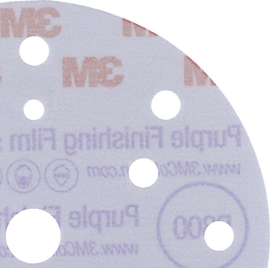 3M Finishing Abrasive Disc Hookit Orbital Sander Sanding Sheet K600 with 15 Holes 150x150mm