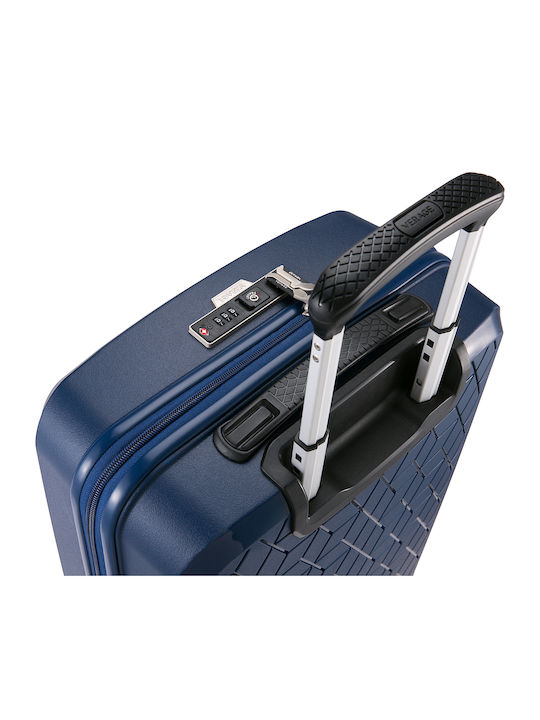 Verage GM18106W Cabin Hard Blue Travel Suitcase With 4 Wheels Height 53cm