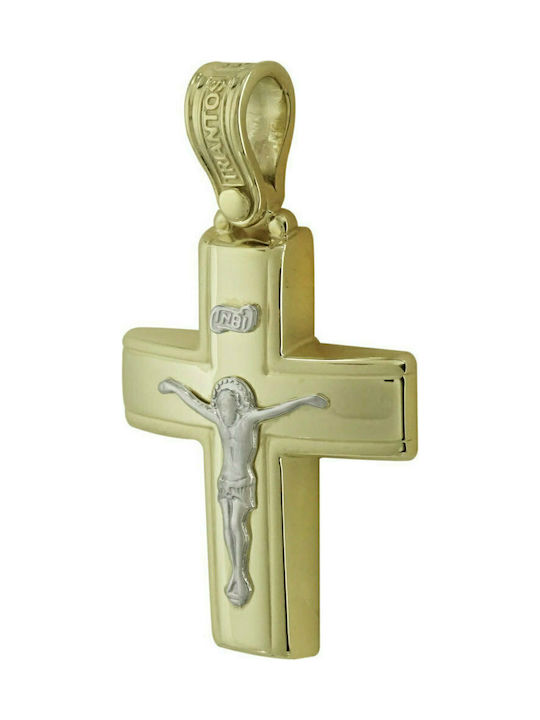 Triantos Men's Gold Cross 14K