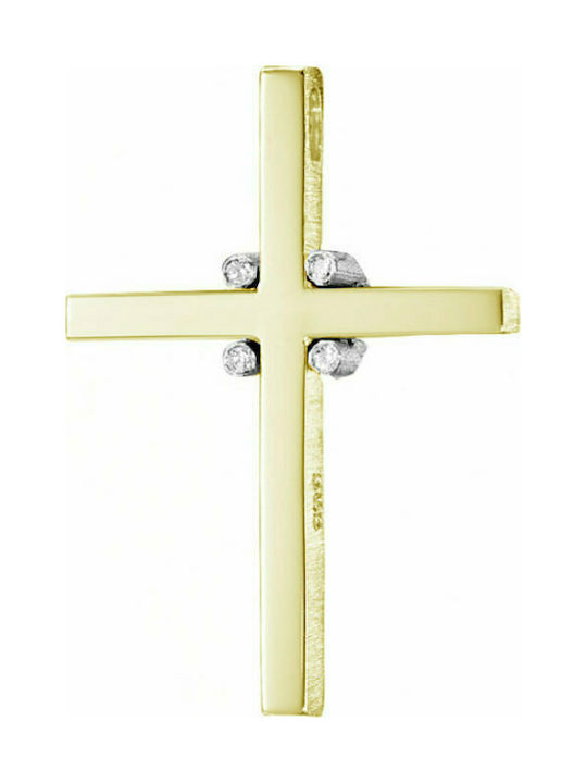 Triantos Roségold Kreuz 14K