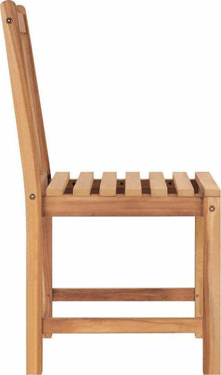 Καρέκλα Εξωτερικού Χώρου Ξύλινη Teak 2τμχ 50x53x90εκ.
