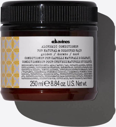 Davines Alchemic Golden Conditioner Διατήρησης Χρώματος για Βαμμένα Μαλλιά 250ml