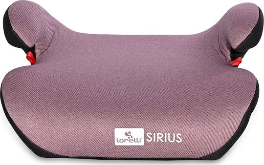 Lorelli Sirius Fix Anchorages Baby Car Seat Booster with Isofix Pink 22-36 kg